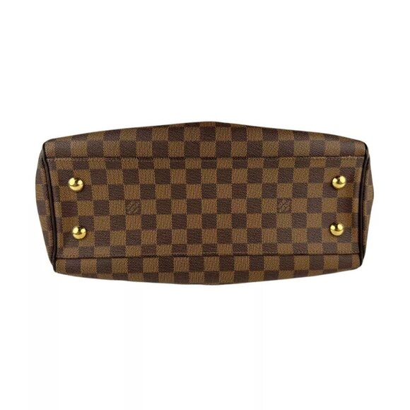 Auth LOUIS VUITTON Damier Ebene Trevi PM Handbag Shoulder Bag Brown - Picture 5 of 13